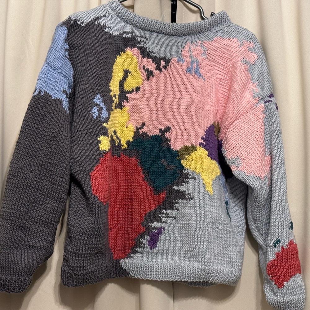 World map sweater